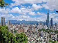 The Bright Fuzhou Shan Park in Da'an District, Taipei City, Taiwan