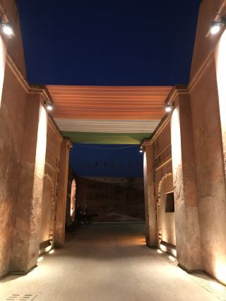 An Evening Spectacle at Gobindgarh Fort 🌃✨  
Nothing beats the allure of Gobindgarh Fort after sundown—think dazzling fountains, glowing lights, and water splashes that transform this historic stronghold into a modern cultural playground!

Start your night tour from the main gate on Old Cantt Road, where the fort’s Western-style architecture takes center stage. Don't miss the evening light and sound show—this is the fort’s top draw after dark, with vibrant projections dancing off stone walls. Stroll through open courtyards lit by dramatic uplighting, and pause by the fountains: the best “insta-worthy” angles are right near the water, where colored lights shimmer and water droplets sparkle. My tip—capture a close-up of splashing fountains with the illuminated fort as your backdrop; it’s a fantastic shot for night photography lovers!

Make time for the small museum exhibits or VR experiences if available, as they mix traditional Amritsari heritage with a modern twist. Grab a bite at the fort’s local food stalls—they serve up Punjab’s flavors with a festive vibe.

Visiting tips: Arrive after sunset (around 7 PM onward) for the full effect. The fort is open until 10 PM, but the crowds thin out by 9 PM, making it easier to snag prime photo spots. Keep an eye on slippery surfaces near the fountains—those water splashes can be tricky at night! Carry a jacket, since it gets breezy in open courtyards.

#GobindgarhFort #Amritsar #NightViews #CulturalHeritage #TravelTips