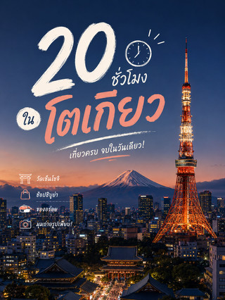 🇯🇵 도쿄에서 20시간 동안 무엇을 보고 즐길 수 있을까요?