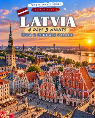 🇱🇻 LATVIA | 4 DAYS 3 NIGHTS 🏰✨

เที่ยวลัตเวีย 4 วัน 3 คืน พาไปสัมผัสเมืองเก่าสุดโรแมนติกและพระราชวังเทพนิยายแห่งทะเลบอลติก 💕

ประเทศที่เต็มไปด้วยอาคารสีสันสดใส สถาปัตยกรรม Art Nouveau สวนดอกไม้ และพระราชวังสุดอลังการ

🗓️ DAY 1: Riga Old Town 🏰
🗓️ DAY 2: Rundāle Palace 👑
🗓️ DAY 3: Art Nouveau & Riga Highlights 🏛️
🗓️ DAY 4: Jūrmala & Departure 🌊

🌟 ไฮไลต์ห้ามพลาดคือ House of the Blackheads อาคารสีแดงสุดอลังการกลางเมือง Riga และ Rundāle Palace พระราชวังสไตล์บาโรกที่มีสวนสวยเหมือนแวร์ซาย

📸 ใครชอบเมืองเก่า พระราชวัง และสถาปัตยกรรมยุโรป Latvia เป็นอีกประเทศที่ควรอยู่ใน Bucket List

📌 เซฟแพลนนี้ไว้เที่ยวลัตเวียกัน

#Latvia #Riga #RigaOldTown #RundalePalace #ArtNouveau #Jurmala #EuropeTravel #EuropeTravelSeries #เที่ยวลัตเวีย #แพลนเที่ยวยุโรป #เที่ยวเอง