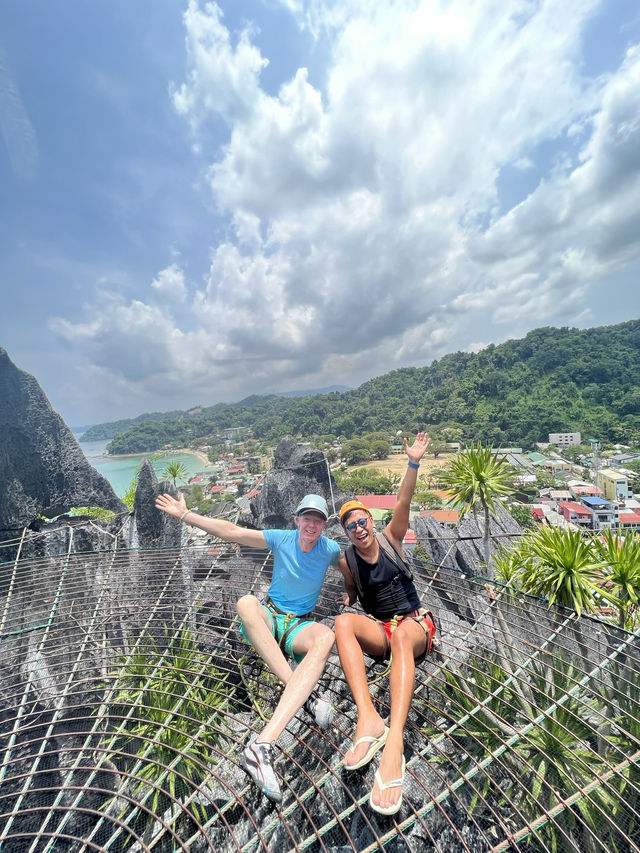 ⛰️🌿 Step Above Paradise – The Taraw Cliff Canopy Walk, El Nido 🌄🌴 