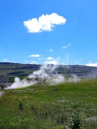 Deildartunguhver hot spring in Iceland