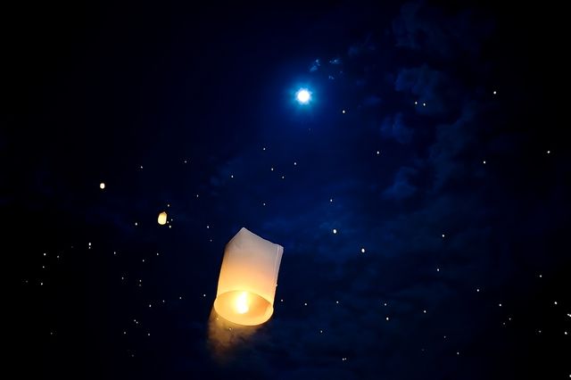 2018年11月，清邁水燈節