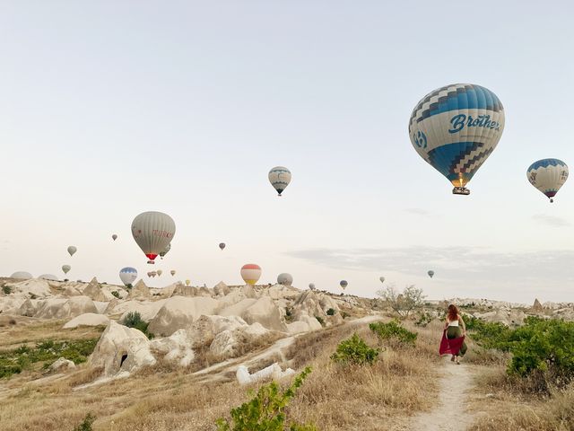 🌅Balloons at Sunrise in GOREME!😍🇹🇷