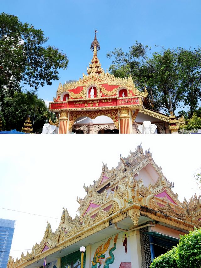 塔寺一體的檳城緬佛寺