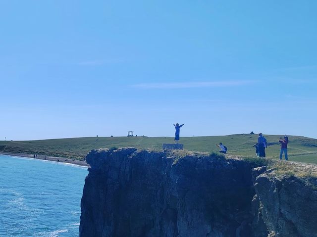 呼倫湖畔的拴馬樁。
