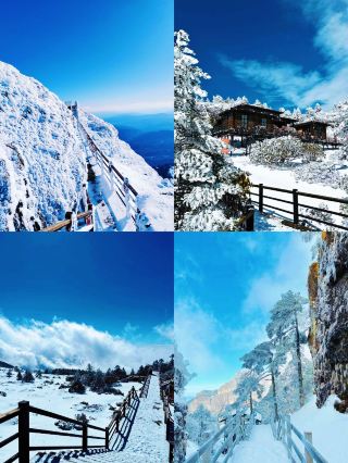This is not Korea, this is Kunming, Yunnan, where people have their own snow town. 