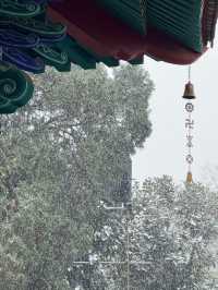 昆明限定雪景圓通禪寺