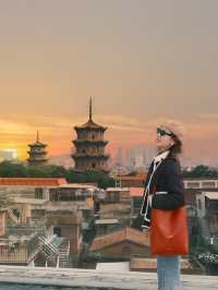 泉州旅遊西街的落日真的好適合拍照