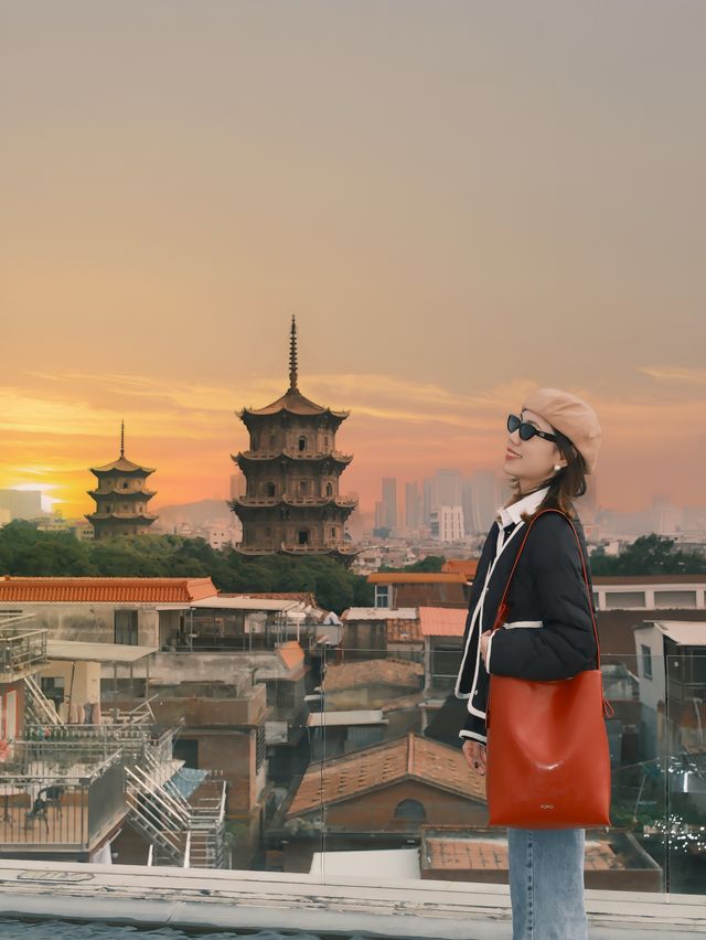 泉州旅遊西街的落日真的好適合拍照
