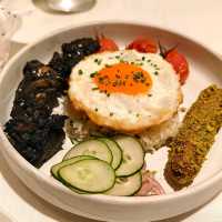 nice middle eastern food.
