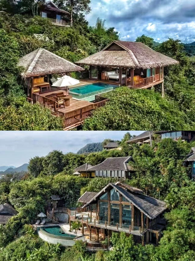 閣遙島六善酒店背靠山林面朝海灣嘅原始秘境