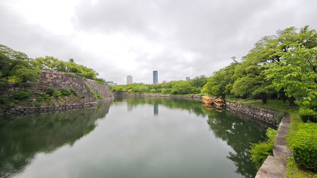 真係估唔到，落住小雨遊大阪城公園竟然咁浪漫