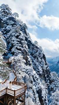 今天的一場雪 嵩山雪後的嵩山 才是打開最仙境的方式
