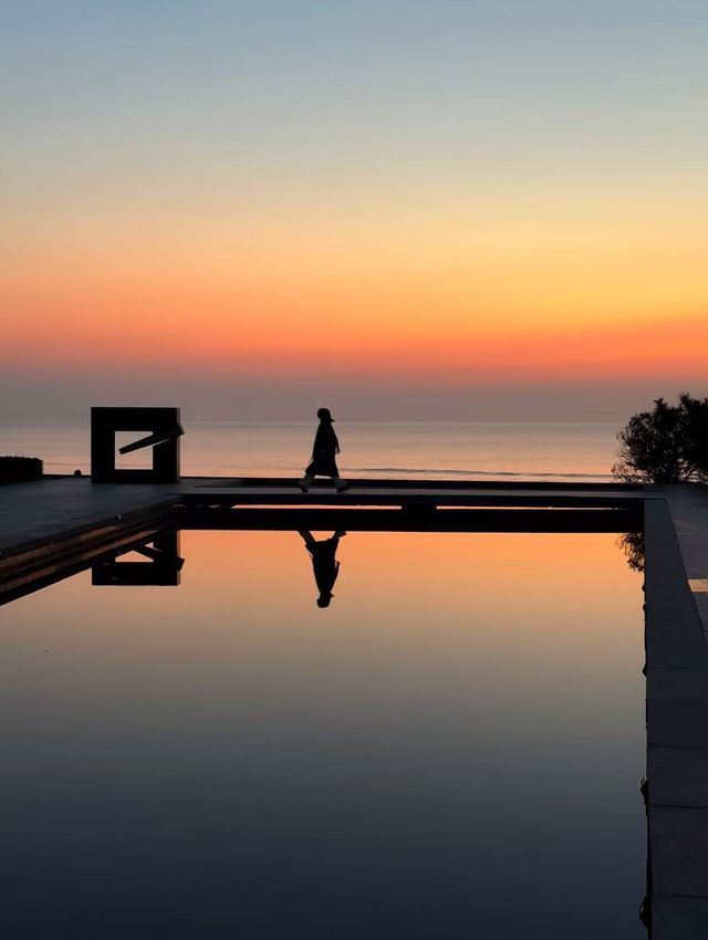 青島5:00AM……鹹蛋黃日出浪漫哭了