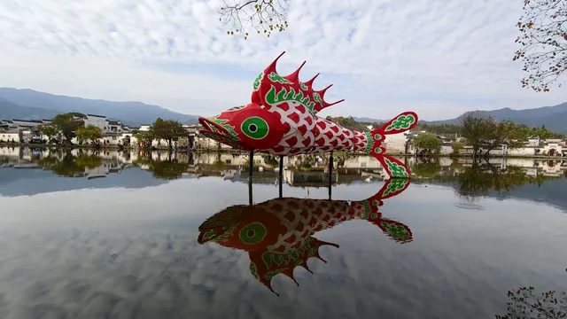 宏村魚燈夜,氛圍感直接拉滿 宏村魚燈夜,氛圍感直接拉滿