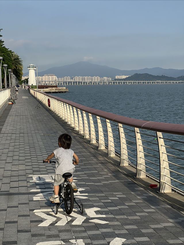 避開人擠人深圳灣親子騎行攻略,新手友好 避開人擠人深圳灣親子騎行攻略,新手友好