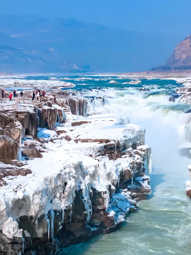 Hukou Icefall Festival Free Admission Rush! Winter Yellow River's Ice and Snow Blast