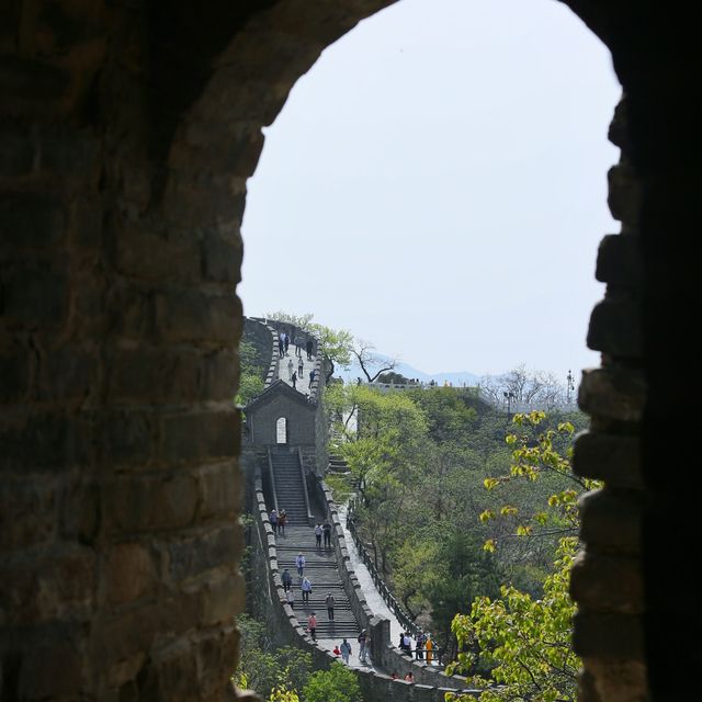 The spring color of Mutianyu Great Wall