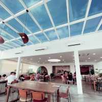 Scenic cafe by the sea 🏝️