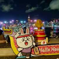 在尖沙咀海邊欣賞夜景 , 享用澳門美食！！！
