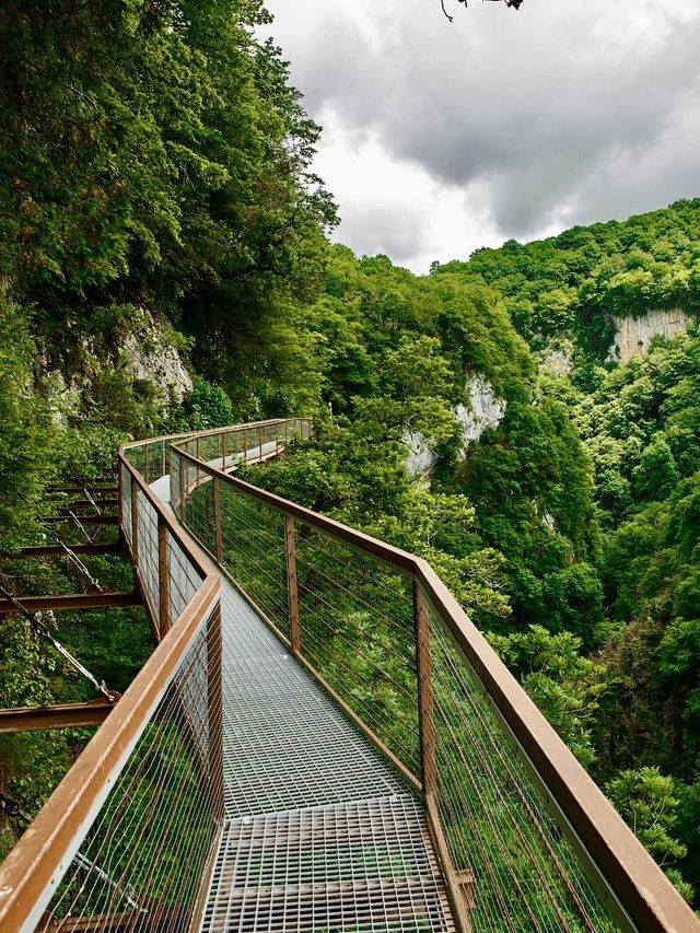 Fantastic Okatse canyon in Georgia