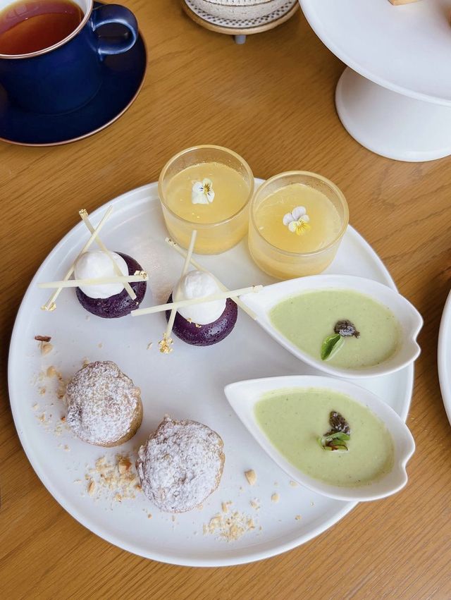【福岡カフェ】沖縄をイメージしたアフタヌーンティー💜