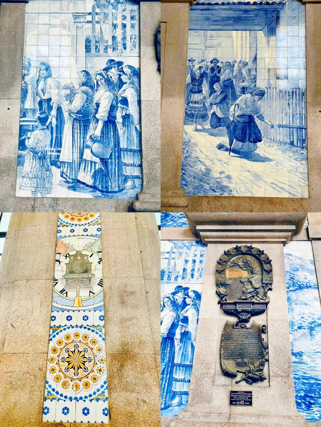【絶景🇵🇹】ポルトガルにある世界一美しい駅💙🤍