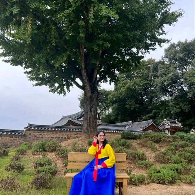 Wearing hanbok in buyeo! 