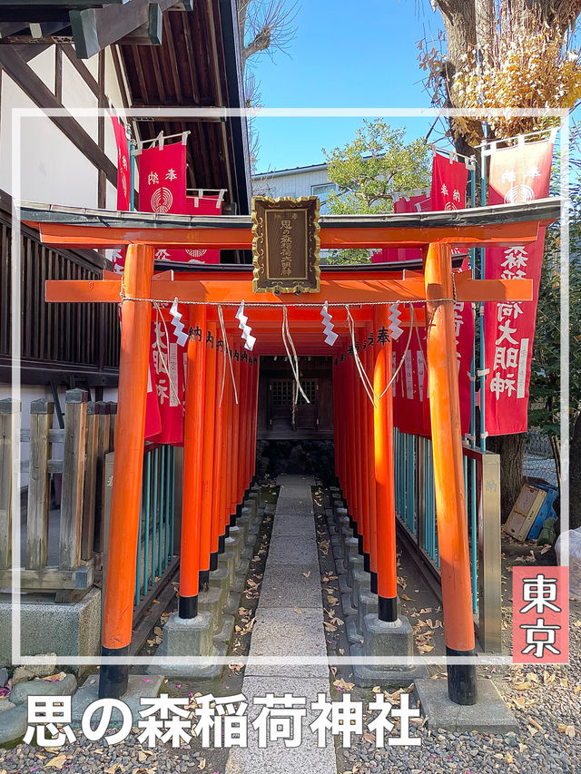【東京都/思の森稲荷神社】文京区の赤い鳥居が映える神社