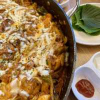 철판닭갈비가 양념까지 너무 맛있는데 저렴한, 꼬끼옥!