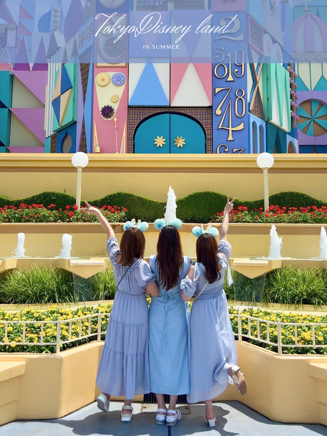 ディズニー女子会🩵夏のディズニーランドが穴場！
