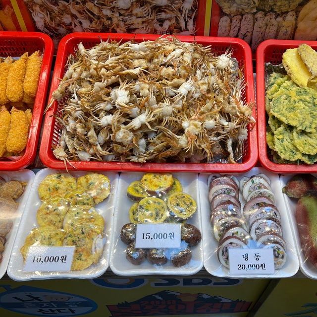 속초 중앙시장 오징어순대 맛집 황부자튀김!