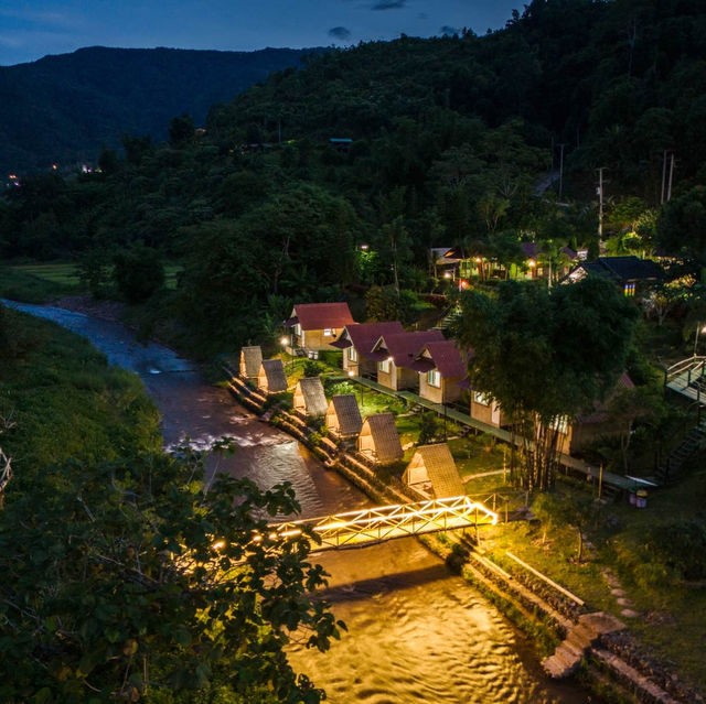 🏔️ที่พักสะปัน วิวภูเขา ติดลำธาร นอนฟังเสียงน้ำไหล