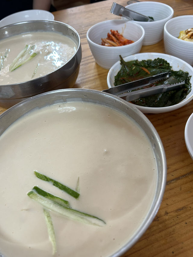 【韓国/宣陵】ミシュラン掲載🥇コングクスが絶品😋ローカル食堂🍴