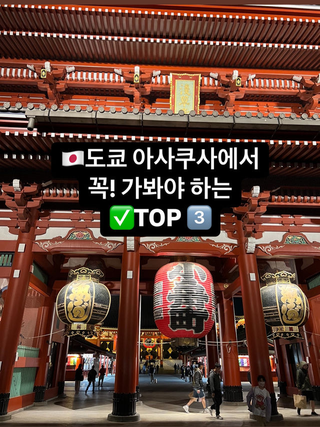 아사쿠사에서 꼭 가봐야할 곳 🔝3️⃣:🌳스미다공원🏮센소지사원 🍽️캇파바시주방도구거리