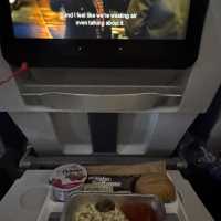 ルフトハンザの機内食　ミュンヘン発