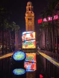 Hong Kong Night Illumination with Teamlab