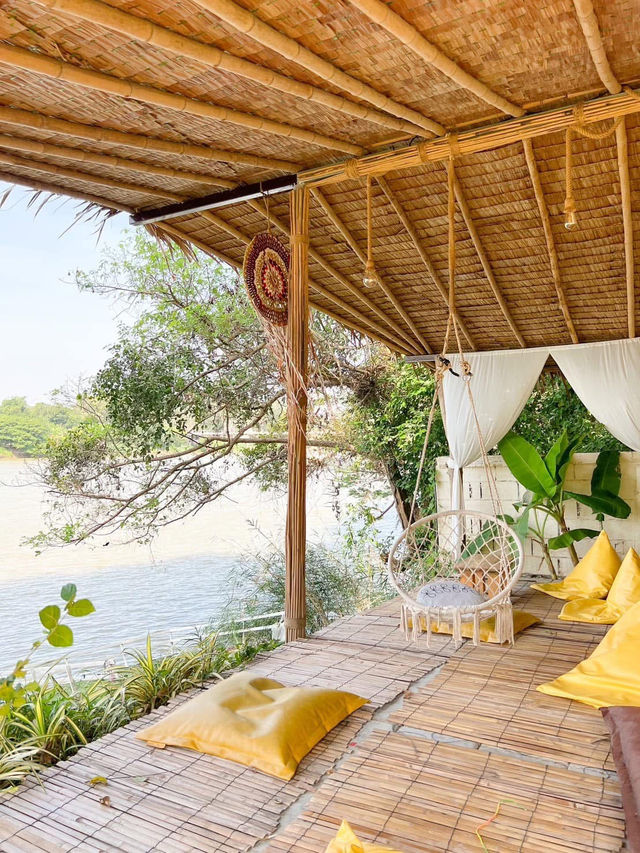 ร้านคาเฟ่ริมน้ำแม่กลอง 🌿🌳 High River Café