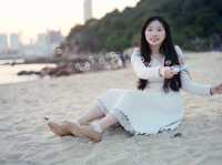  🏖️💕 情侶們，來洪聖爺泳灘享受浪漫的海邊時光吧！