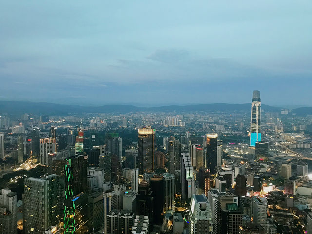 Golden Hour to City Lights at KL Tower! 🌅🌃