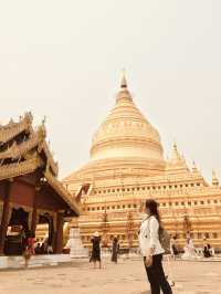Golden Hour in Bagan , Timeless Journey 