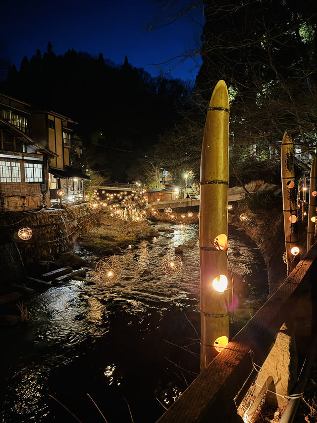 【熊本旅行】幻想的な灯りと川の流れを楽しむ湯あかり✨️