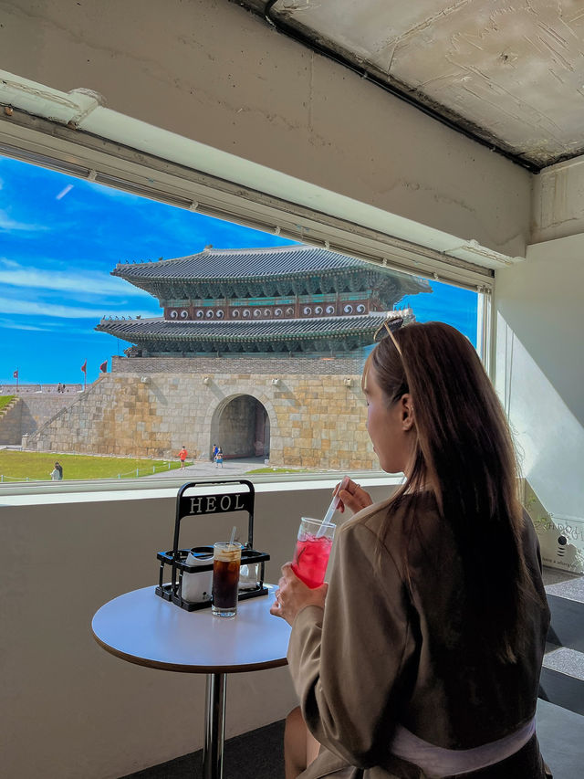 🇰🇷수원 행궁동 장안 뷰가 멋진 카페, 헤올커피로스터즈🇰🇷