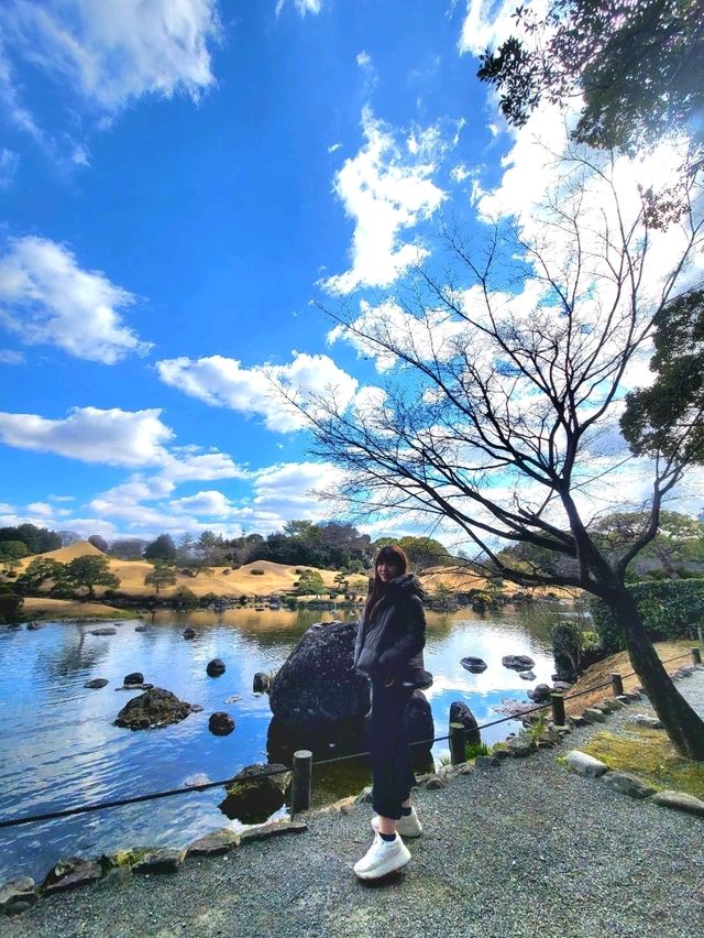 熊本水前寺成趣園昂、出水神社，寧靜美，還有喝了會長壽的水！！