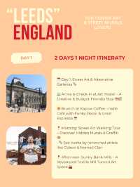 Leeds itinerary 