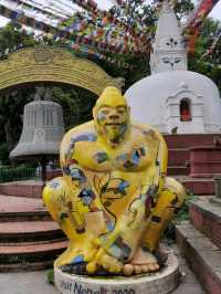 尼泊爾加德滿都著名古跡寺廟景點:猴庙स्वयम्भू महाचैत्य，適合打卡拍照📸祈福