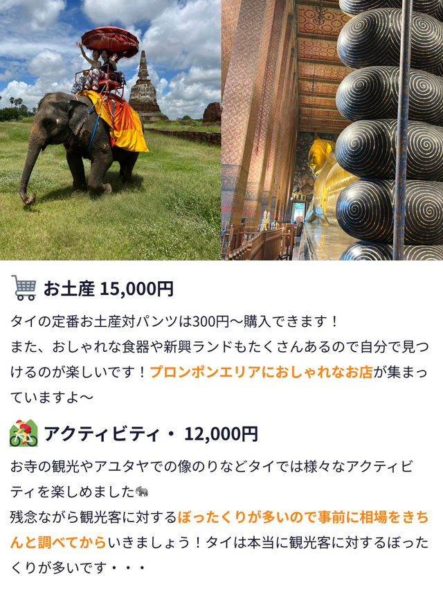 【バンコク女子旅🐘🇹🇭旅行費用まとめ】