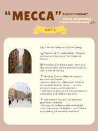 Mecca 2-days itinerary 