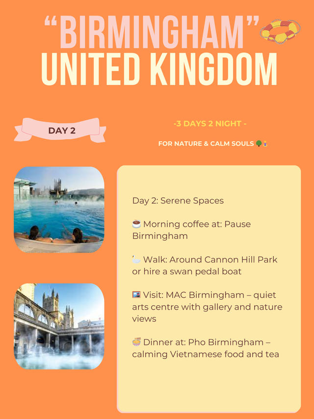 Birmingham 3-days itinerary 👍